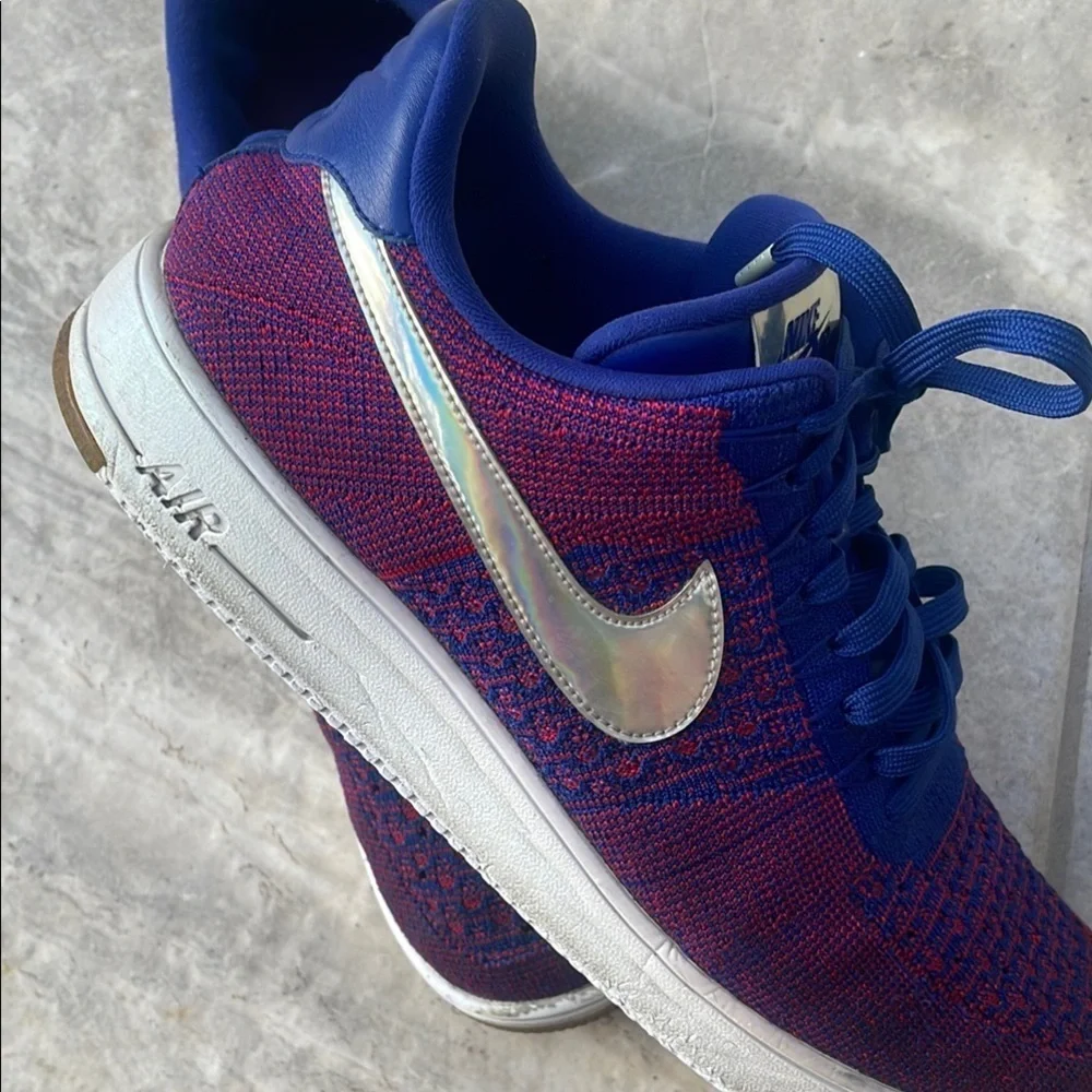 Nike Blue and Red Sneakers for Everyday Style